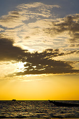 Image showing asia in the  kho tao bay isle sunset  and south china   sea  