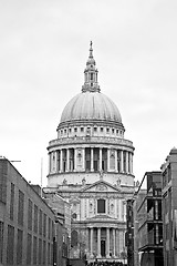 Image showing st paul cathedral in london england old construction and religio