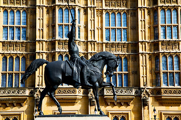 Image showing england  historic   marble and statue in old  london 