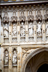 Image showing historic   marble and statue in o  city of london  