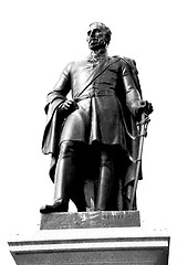 Image showing marble and statue in old city of london england