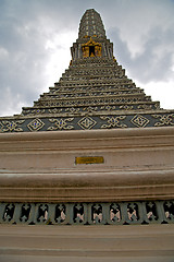 Image showing  thailand  bangkok in  rain   abstract cross colors roof  