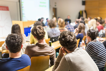 Image showing Workshop at university lecture hall.