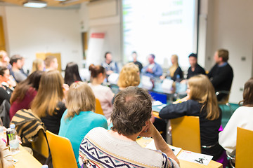 Image showing Workshop at university lecture hall.