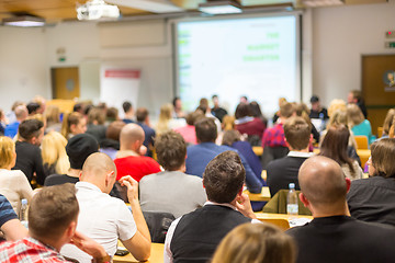 Image showing Workshop at university lecture hall.