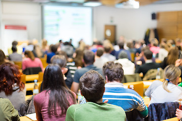 Image showing Workshop at university lecture hall.