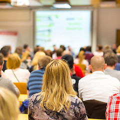 Image showing Workshop at university lecture hall.