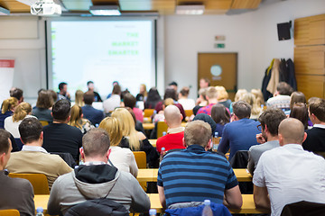 Image showing Workshop at university lecture hall.