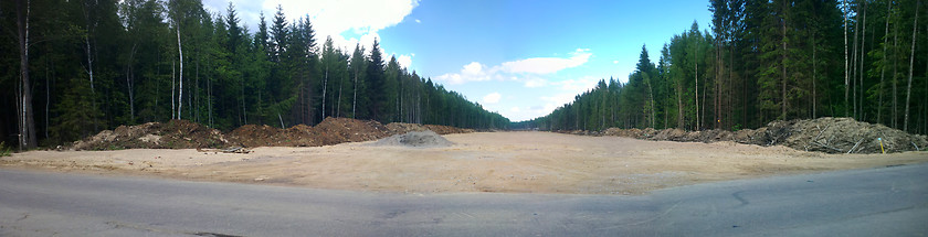 Image showing new road during construction