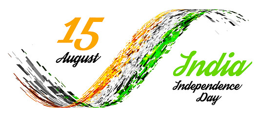 Image showing Indian Independence Day vector background 