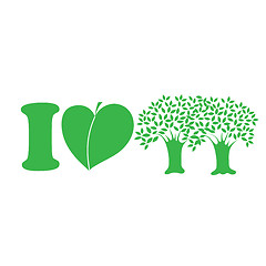 Image showing I Love Trees