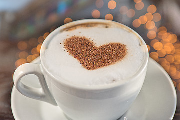 Image showing Coffee heart shape