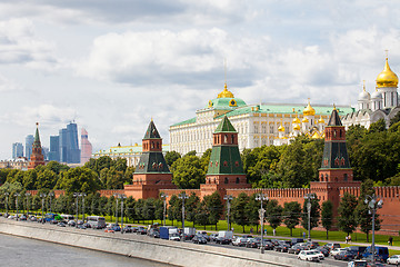 Image showing cityscape with Grand Kremlin Palace, Moscow, Russia