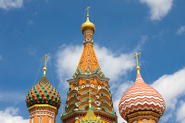 Image showing Moscow, Russia. dome of St. Basil\'s Cathedral