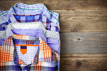 Image showing stack of shirts