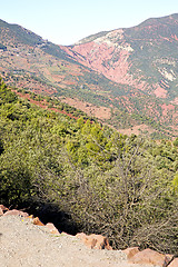 Image showing the    dades valley in atlas moroco   and nobody