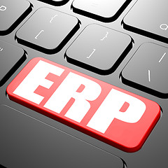 Image showing Keyboard with ERP text