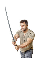 Image showing man with sword