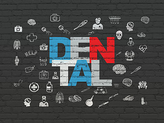 Image showing Medicine concept: Dental on wall background