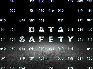 Image showing Information concept: Data Safety in grunge dark room