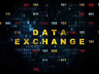 Image showing Data concept: Data Exchange on Digital background