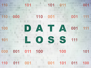 Image showing Information concept: Data Loss on Digital Paper background