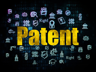 Image showing Law concept: Patent on Digital background