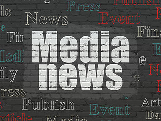 Image showing News concept: Media News on wall background