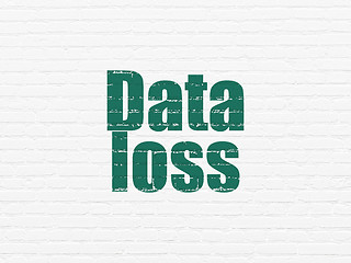 Image showing Information concept: Data Loss on wall background