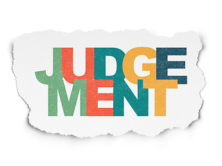 Image showing Law concept: Judgement on Torn Paper background