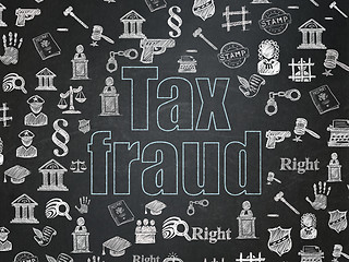 Image showing Law concept: Tax Fraud on School Board background