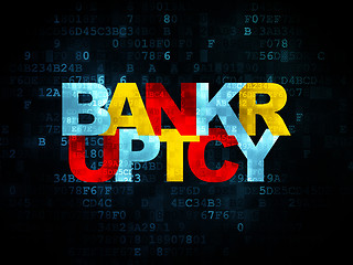 Image showing Law concept: Bankruptcy on Digital background