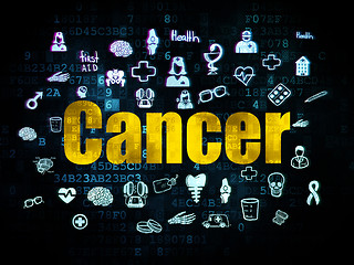 Image showing Healthcare concept: Cancer on Digital background