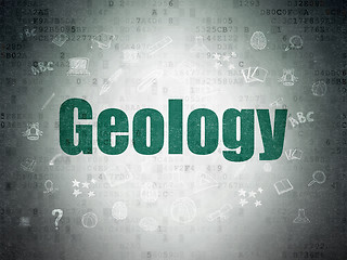 Image showing Learning concept: Geology on Digital Paper background