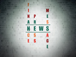 Image showing News concept: word News in solving Crossword Puzzle