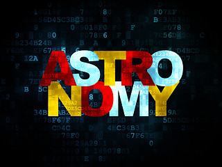 Image showing Education concept: Astronomy on Digital background