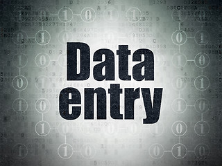 Image showing Information concept: Data Entry on Digital Paper background