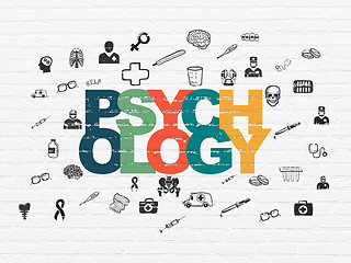 Image showing Health concept: Psychology on wall background