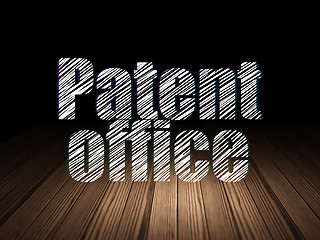 Image showing Law concept: Patent Office in grunge dark room