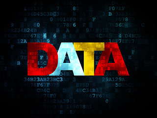 Image showing Information concept: Data on Digital background