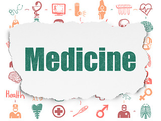 Image showing Medicine concept: Medicine on Torn Paper background