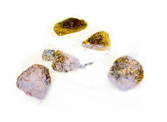 Image showing  stone in the water on a white background