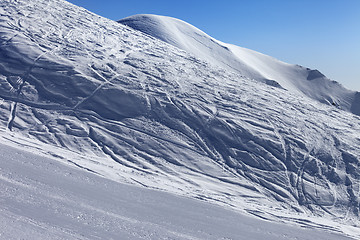 Image showing Ski slope in morning