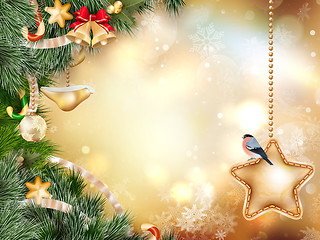 Image showing Christmas decoration. EPS 10