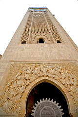 Image showing  muslim in  mosque  morocco  africa  minaret   religion and  