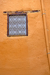 Image showing  window in morocco africa  orange   historical