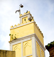 Image showing  muslim   in   mosque  the history  symbol morocco  africa  mina