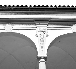 Image showing abstract old column in the  country  of europe italy and marble 