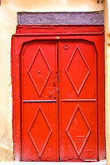 Image showing historical marble  in  antique building red