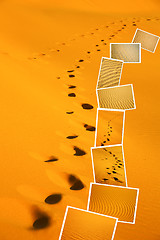 Image showing the brown sand  sahara  in wallpaper